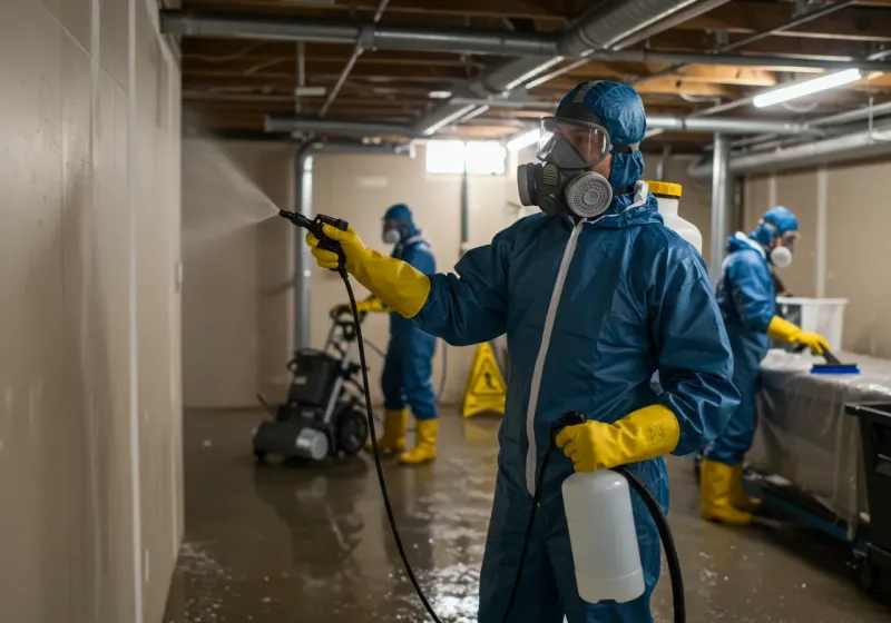 Basement Sanitization and Antimicrobial Treatment process in Crenshaw County, AL